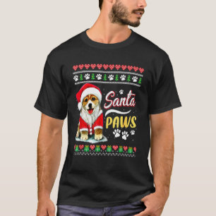 Corgi Santa Paws Christmas Merry Ugly Xmas Pyjamas T-Shirt
