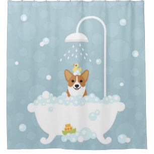 Corgi Shower Curtain