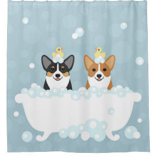 Corgi Shower Curtain