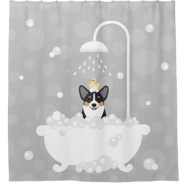 Corgi Shower Curtain (Front)