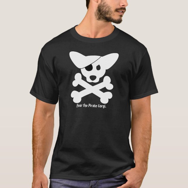 Corgi Skull & Crossbones T-Shirt (Front)
