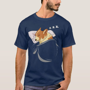 Corgi Sleep Sleeping Pyjamas Top Gift Corgi 