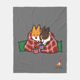 Corgi Snuggle Fleece Blanket