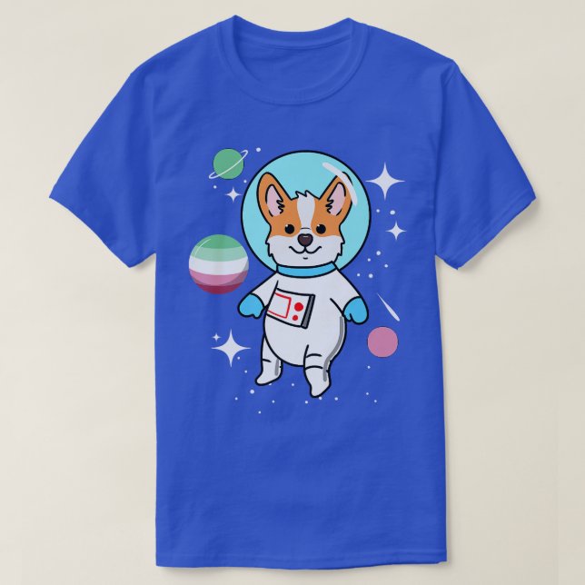 Corgi Space Abroseual Pride-619 T-Shirt (Design Front)