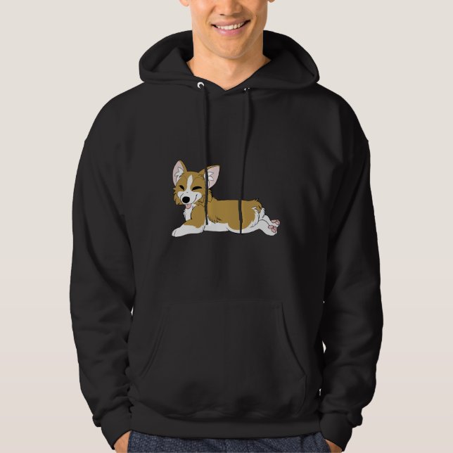 Corgi Sploot Hoodie (Front)