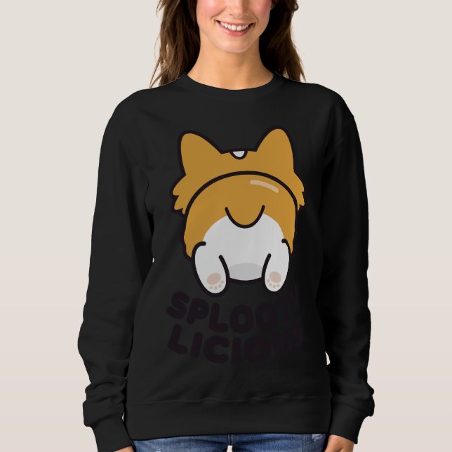 Corgi Splooting  388 Sweatshirt (Front)