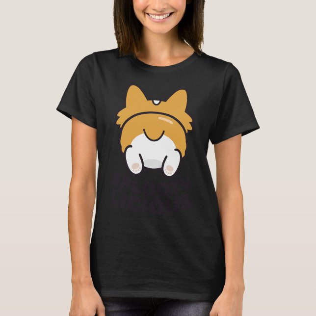 Corgi Splooting  388 T-Shirt (Front)