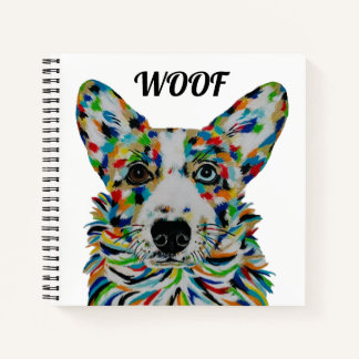 Corgi Square Notebook