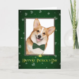 Corgi St. Patricks Day Card