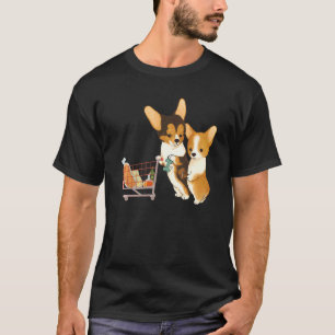 Corgi Supermarket Dog Shopping Dog Owner Puppy Pet T-Shirt