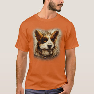 Corgi Surreal Steampunk Artwork Dog Lover 1 T-Shirt