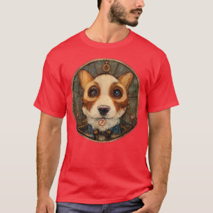Corgi Surreal Steampunk Artwork, Dog Lover  T-Shirt