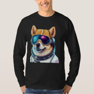 Corgi Takes on Space Astronaut Dog in Futuristic S T-Shirt