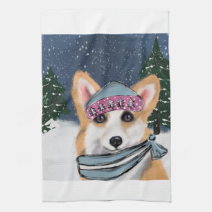 CORGI    TEA TOWEL