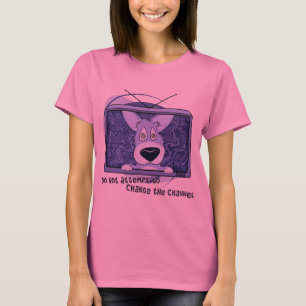 Corgi Television Invasion Ladies Ringer Teeshirt T-Shirt