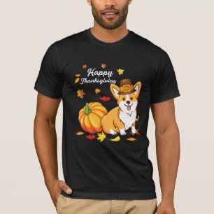 Corgi Thanksgiving For Dog T-Shirt