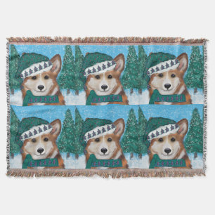 Corgi Throw Blanket