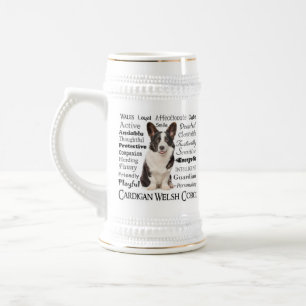 Corgi Traits Beer Stein