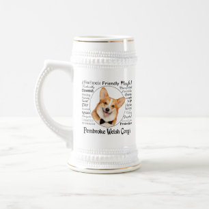 Corgi Traits Beer Stein