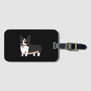 Corgi tricolore luggage tag