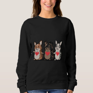 Corgi Triple Love Sweatshirt
