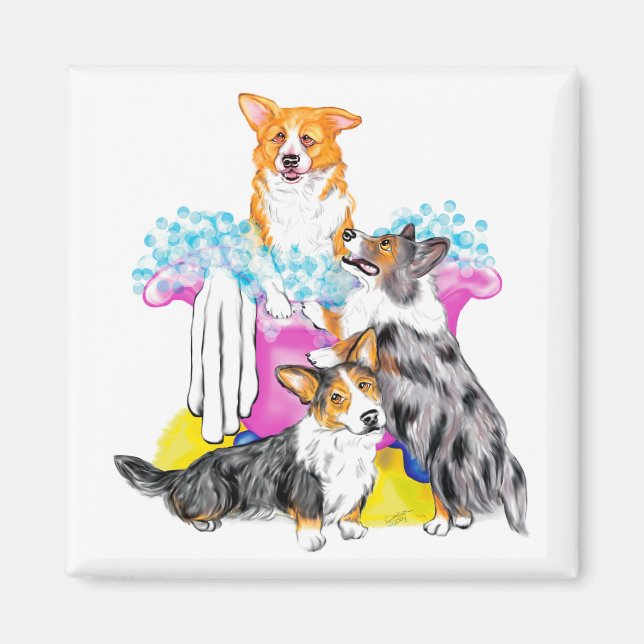 Corgi Tub Full Magnet (Front)