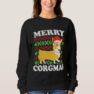 Corgi Ugly Christmas Merry Corgmas Dog Holiday Xma Sweatshirt