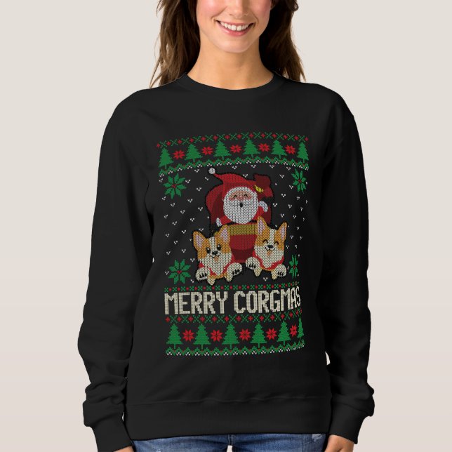 Corgi Ugly Sweater Xmas (Front)