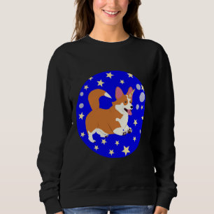 Corgi Unicorn Bubbles And Stars Active Sweatshirt
