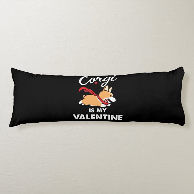 Corgi Valentine Body Cushion (Front)