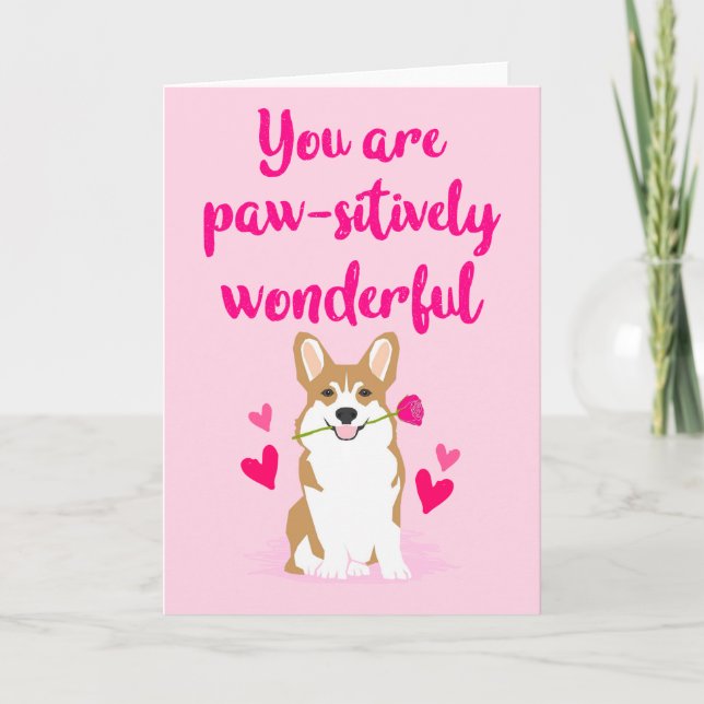 Corgi Valentine's Day Card (Front)