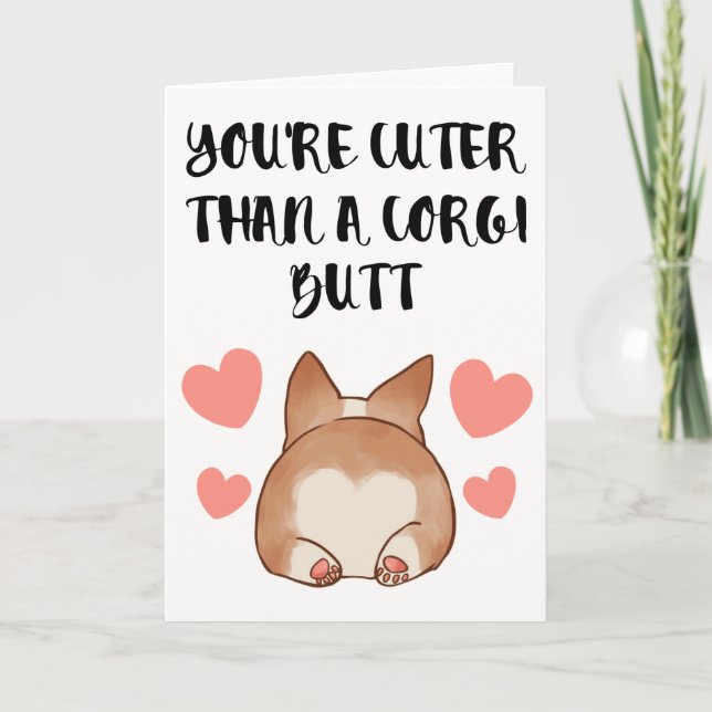 Corgi Valentine's Day Card (Front)
