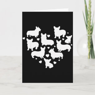 Corgi Valentines Day Shirt Cute Dog Heart Lover Mo Card
