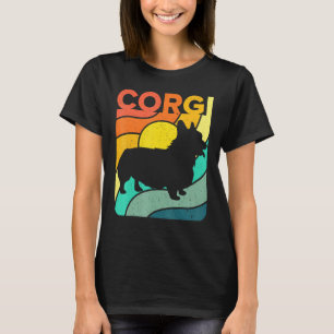 Corgi Vintage Retro Dog Mum Dad T-Shirt