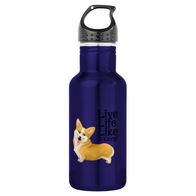 Corgi Waterbottle 532 Ml Water Bottle (Front)