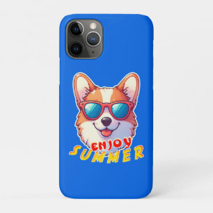 Corgi wears sunglasses Enjoy summer Case-Mate iPhone Case