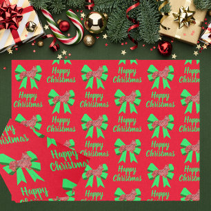 Corgi Welsh Christmas Dog & Bow Red Tissue Paper