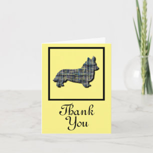 Corgi Welsh Dog Thank You Greeting Card