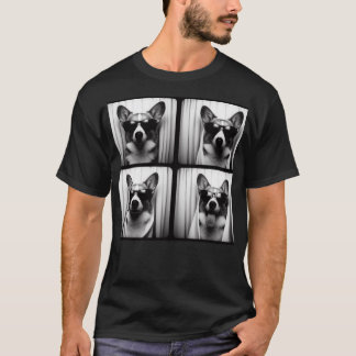Corgi Whit Sunglasses Photobooth T-Shirt