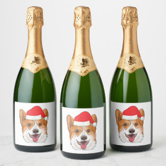 Corgi Wine Sticker Funny Novelty Gift 