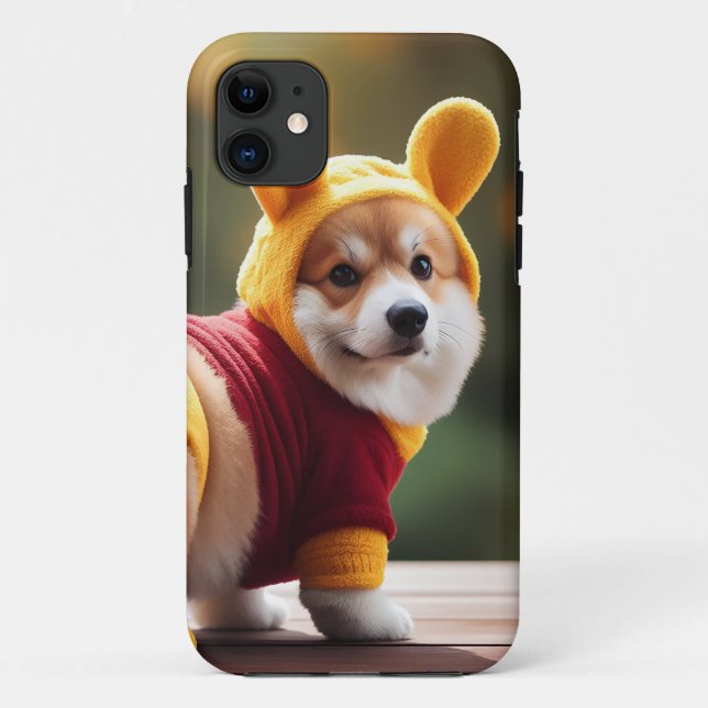 Corgi Winnie the Pooh V2 iPhone Case (Back)