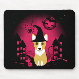 Corgi Witch Mouse Pad