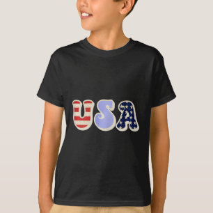 Corgi With Patriotic Usa Flag American Independenc T-Shirt
