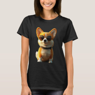 Corgi with Sunglasses Welsh Corgis Dogs Cute Welsh T-Shirt