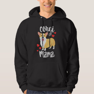 Corgi Women Girls Puppy Mum Dog Mama Lover Corgi Hoodie