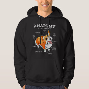 Corgi Women Kids Men Anatomy Of A Corgi Girls Boy Hoodie