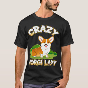 Corgi Womens Crazy Lady Premium T-Shirt