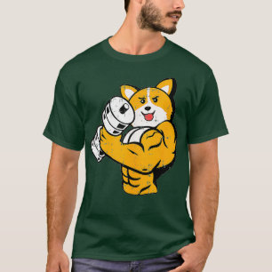 Corgi Workout Lifting Bodybuilding Cool Fitness Lo T-Shirt