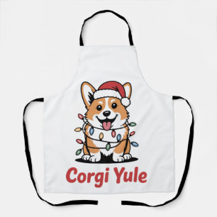 Corgi Yule Funny Christmas Kawaii Corgi Dog Lover Apron