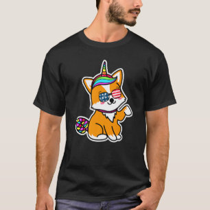 Corgicorn Unicorg Cute Corgi Unicorn American Sung T-Shirt